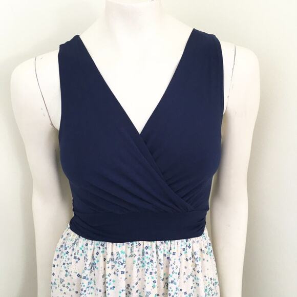 MODCLOTH Gilli Faux Wrap Floral Sleeveless Maxi Dress SZ 4 - Picture 2 of 10